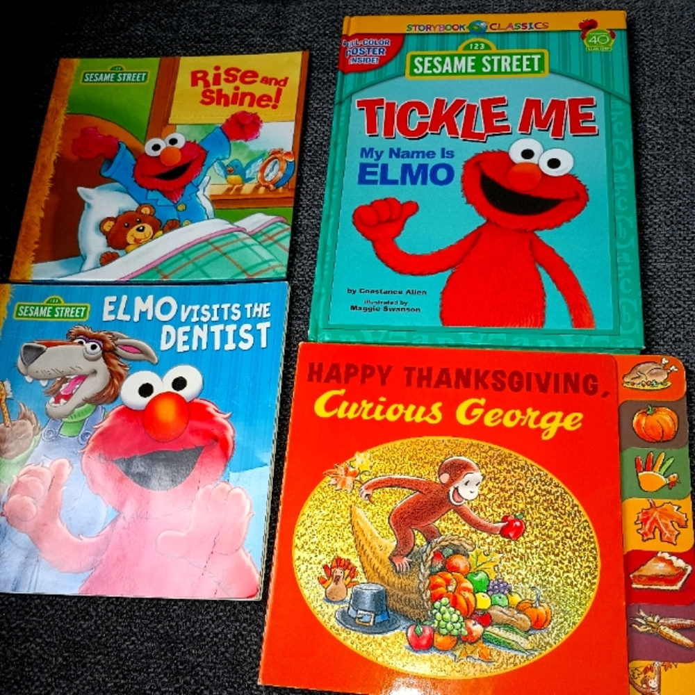 Sesame Street and Elmo Children's books gently used